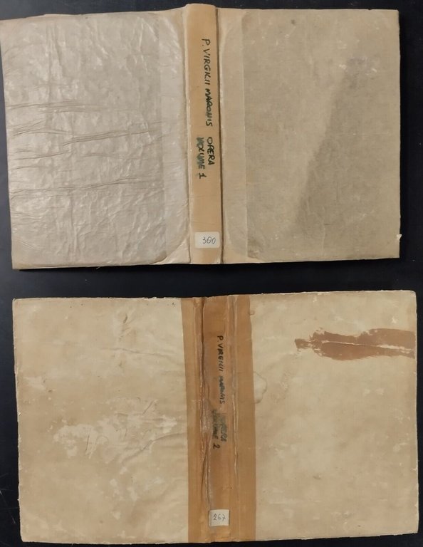 VIRGILII MARONIS OPERA 2 VOLUMI 1822 Masi Libro antico Eneide …