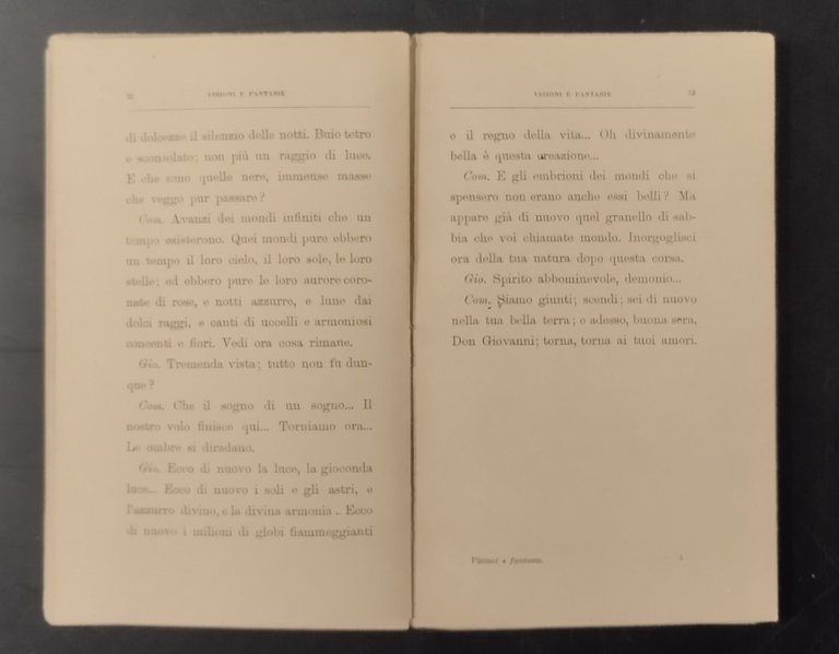 VISIONI E FANTASIE di C Rusconi 1884 Sommaruga Libro antico …