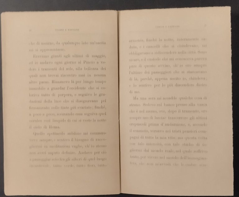 VISIONI E FANTASIE di C Rusconi 1884 Sommaruga Libro antico …