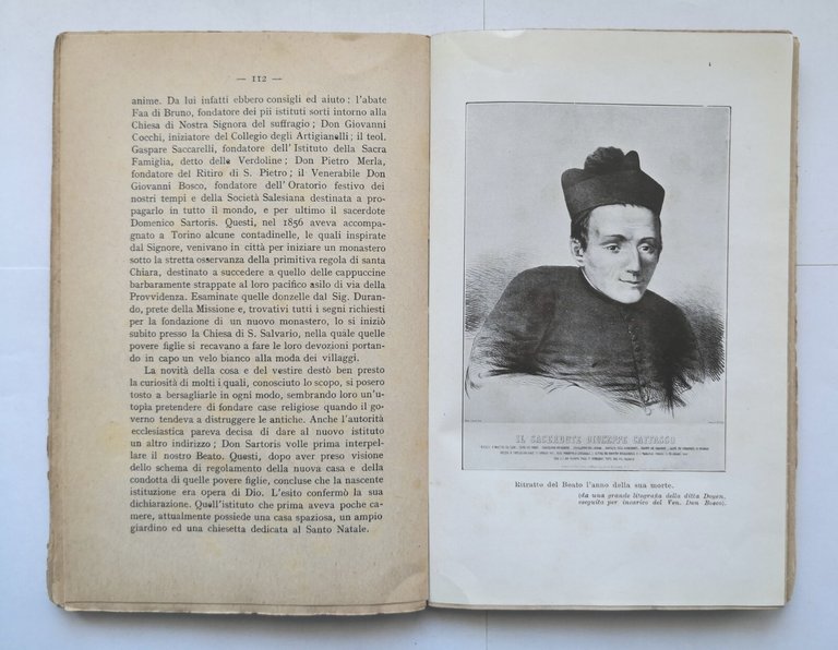 VITA DEL BEATO GIUSEPPE CAFASSO di Anzini 1925 SEI libro …