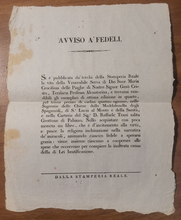 VITA DELLA VENERABILE SERVA DI DIO SUOR MARIA CROCIFISSA 1850 …