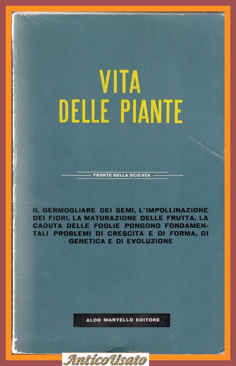 VITA DELLE PIANTE fronte della scienza 1959 Martello Scientific American …