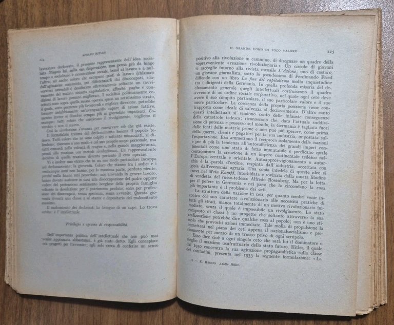 VITA DI ADOLFO HITLER di Konrad Heiden 1947 Edizioni Leonardo …