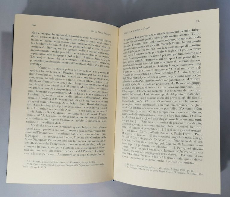 VITA DI ENRICO BERLINGUER di Giuseppe Fiori 1989 Laterza libro …