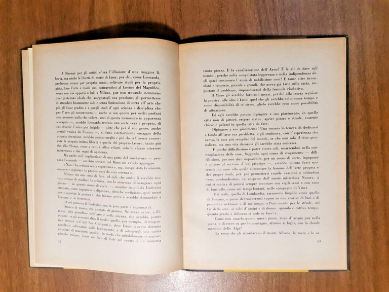 VITA DI LEONARDO di Augusto Garsia 1947 Sansoni libro illustrato …