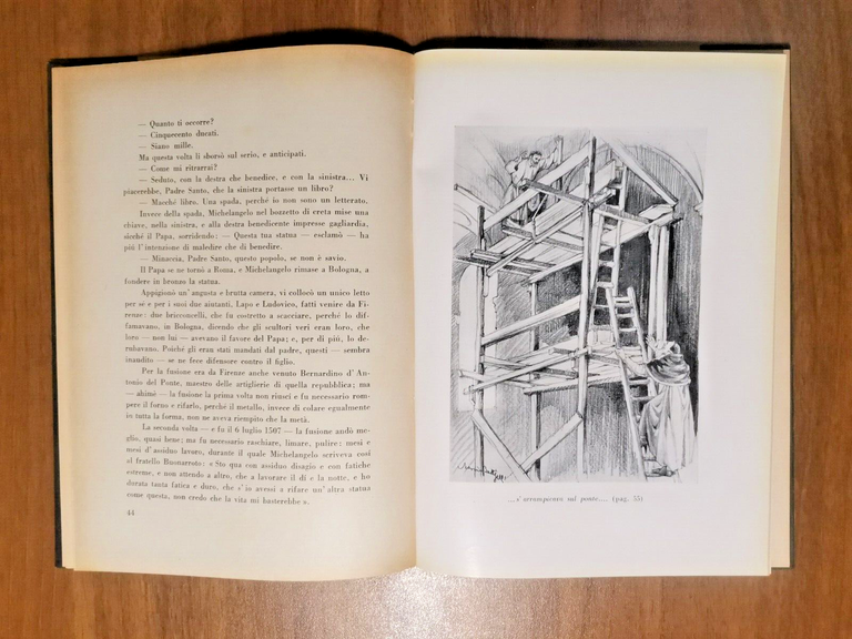 VITA DI MICHELANGELO di Augusto Garsia 1947 Sonzogno Libro illustrato …