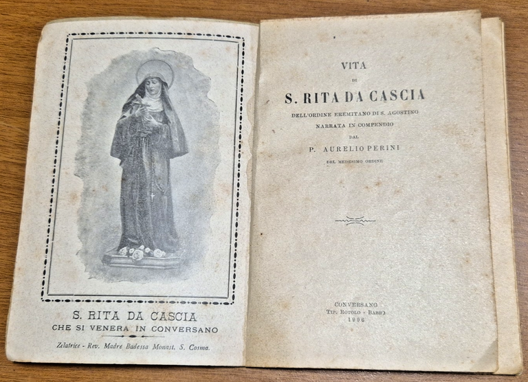 VITA DI SANTA RITA DA CASCIA Aurelio Perini 1906 Tipografia … | Immagine Gallery 4