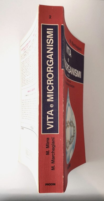 VITA E MICRORGANISMI di Marchegiani Mirra 2 volumi 1988 Piccin …