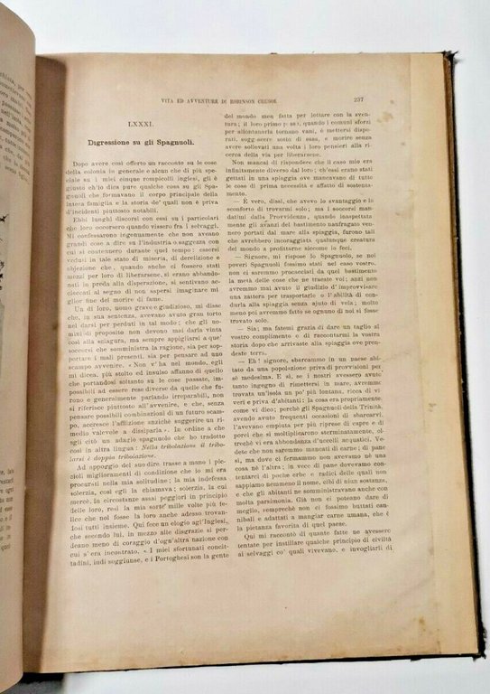 VITA ED AVVENTURE DI ROBINSON CRUSOE di Daniel Defoe libro …