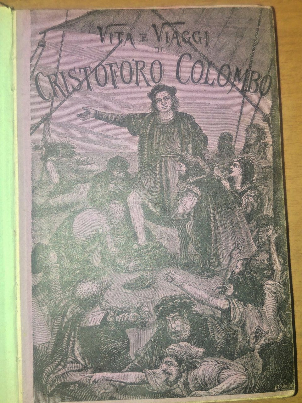 VITA VIAGGI DI CRISTOFORO COLOMBO Cesare Causa 1892 Salani libro …
