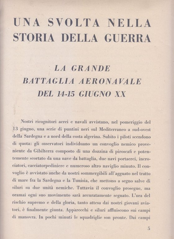 VITTORIA MEDITERRANEA rivista ministero della cultura popolare 1942 Fascismo