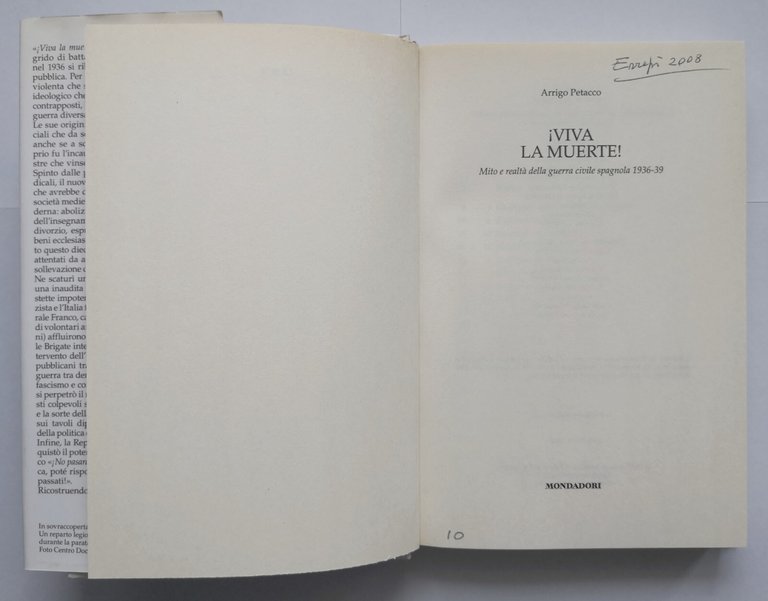 VIVA LA MUERTE di Arrigo Petacco 2006 Mondadori Libro guerra …