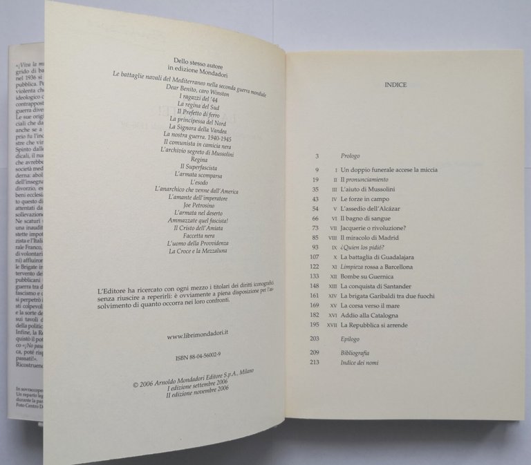 VIVA LA MUERTE di Arrigo Petacco 2006 Mondadori Libro guerra …