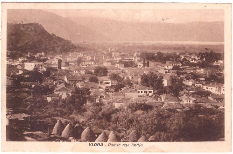 VLONA Pamie nga lindia cartolina postale Valona Albania viaggiata 1930