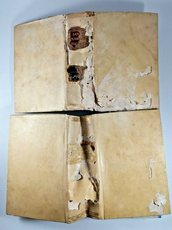 VOCABOLARIO METODICO ITALIANO 2 volumi di Francesco Zanotto 1857 libro …