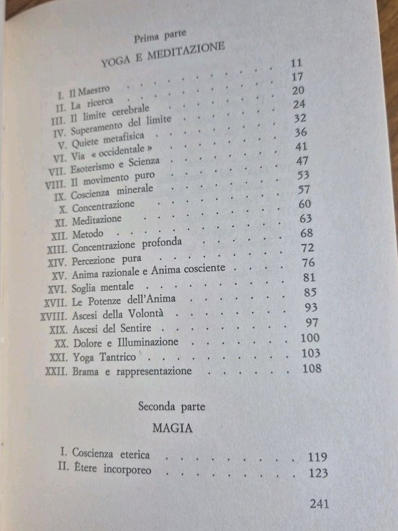 YOGA MEDITAZIONE MAGIA Di Massimo Scaligero 1971 ? editrice Teseo …