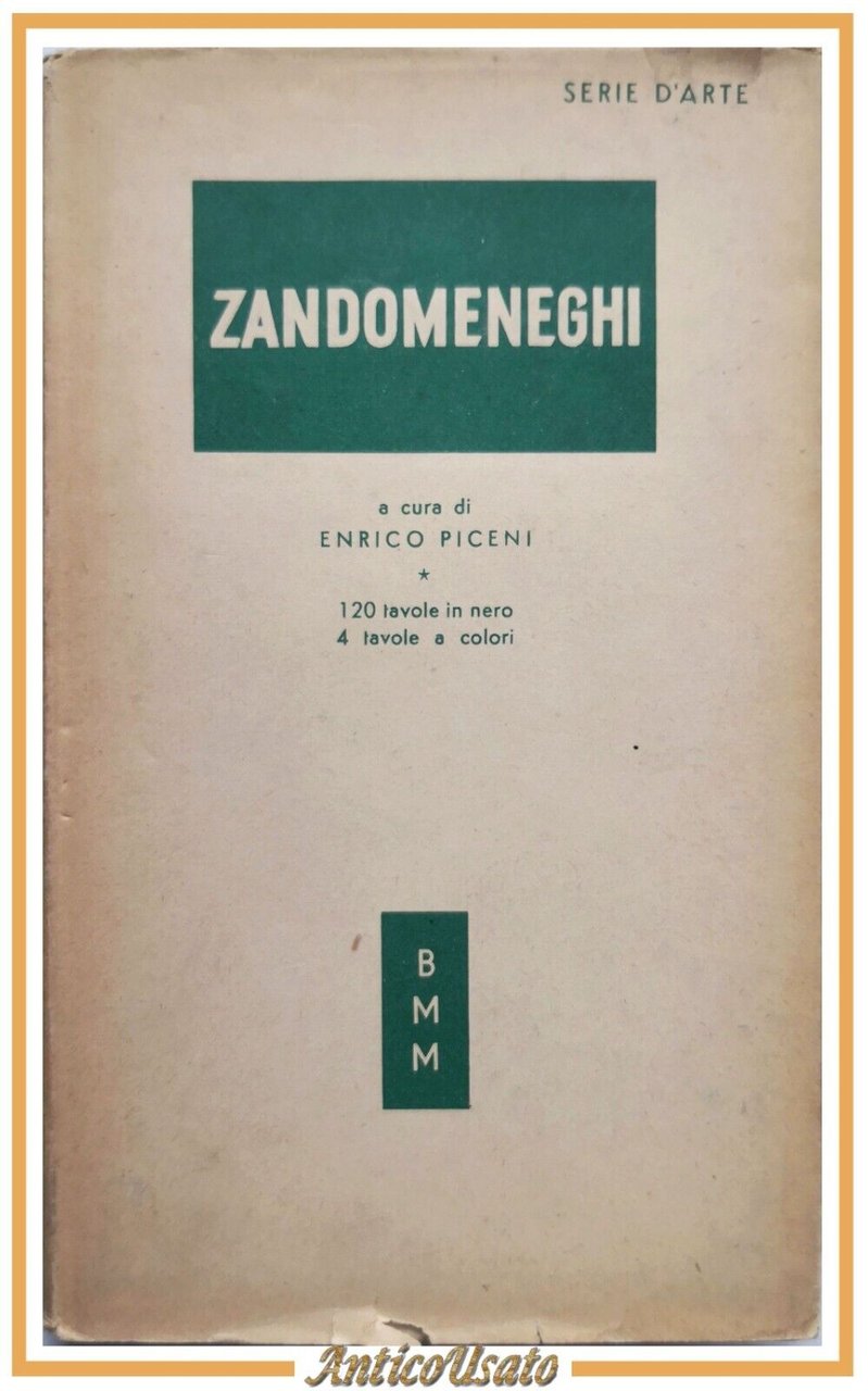 ZANDOMENEGHI a cura di Enrico Piceni 1952 Arnoldo Mondadori Libro …