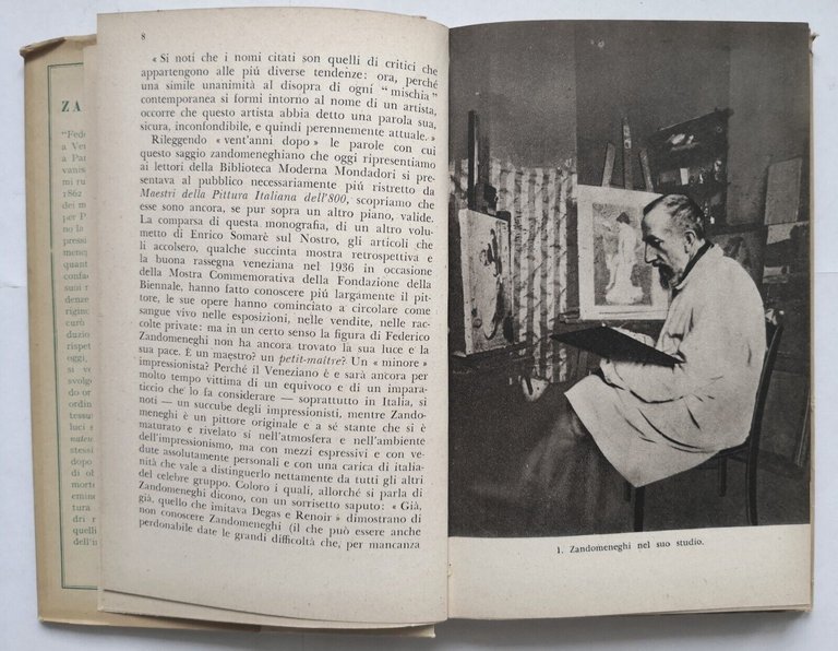 ZANDOMENEGHI a cura di Enrico Piceni 1952 Arnoldo Mondadori Libro …