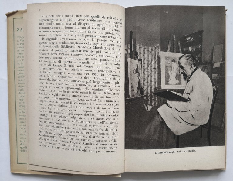 ZANDOMENEGHI a cura di Enrico Piceni 1952 Arnoldo Mondadori Libro …
