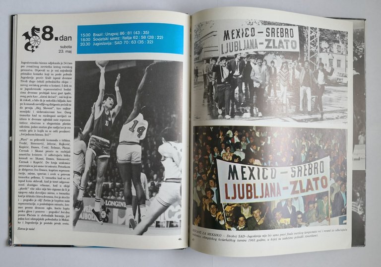 ZLATO NASE libro 1971 Jaka Stular con autografi basket femminile …