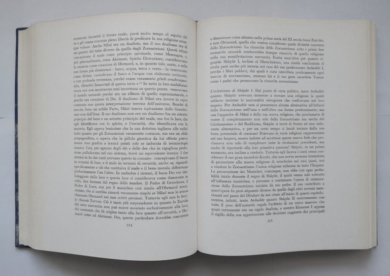 ZOROASTRO E LA FANTASIA RELIGIOSA di Zaehner 1962 Il Saggiatore …