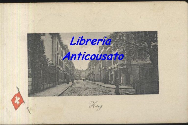 ZUG svizzera suisse switzerland CARTOLNA viaggiata 08/10/1909 ORIGINALE vintage | Immagine Gallery 1
