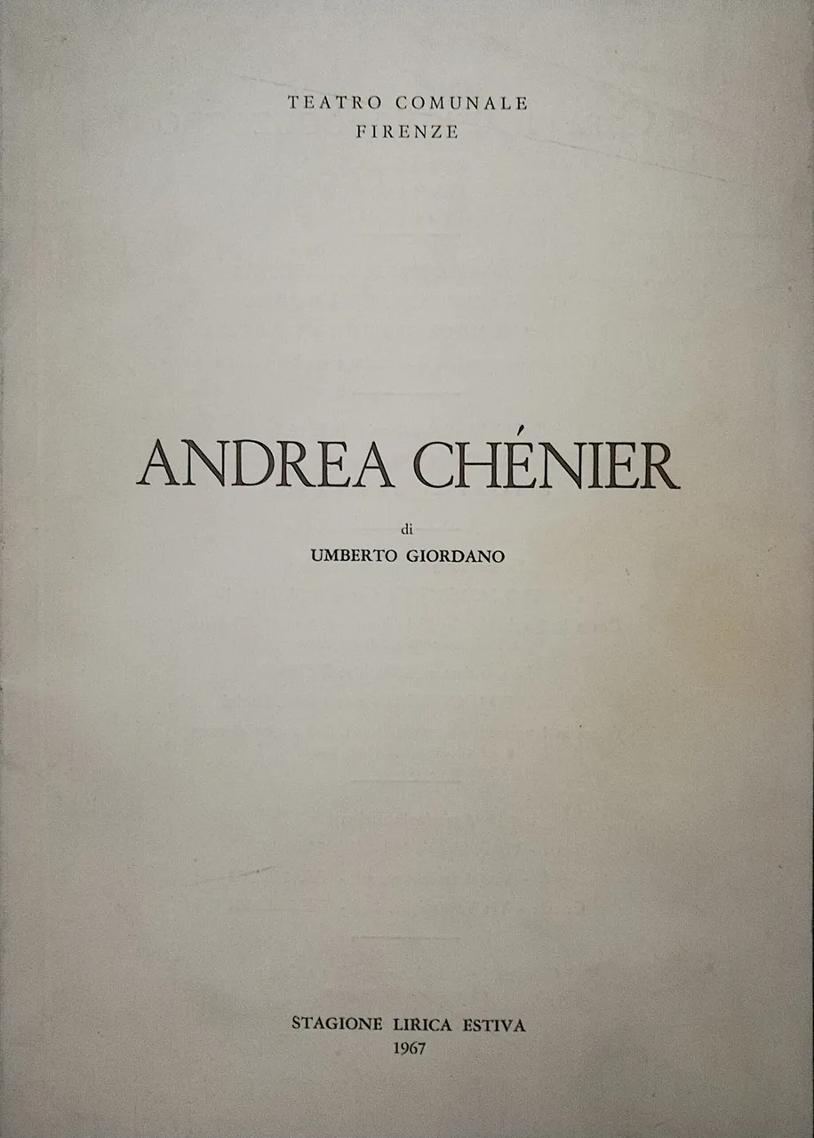 Andrea Chénier | Immagine principale