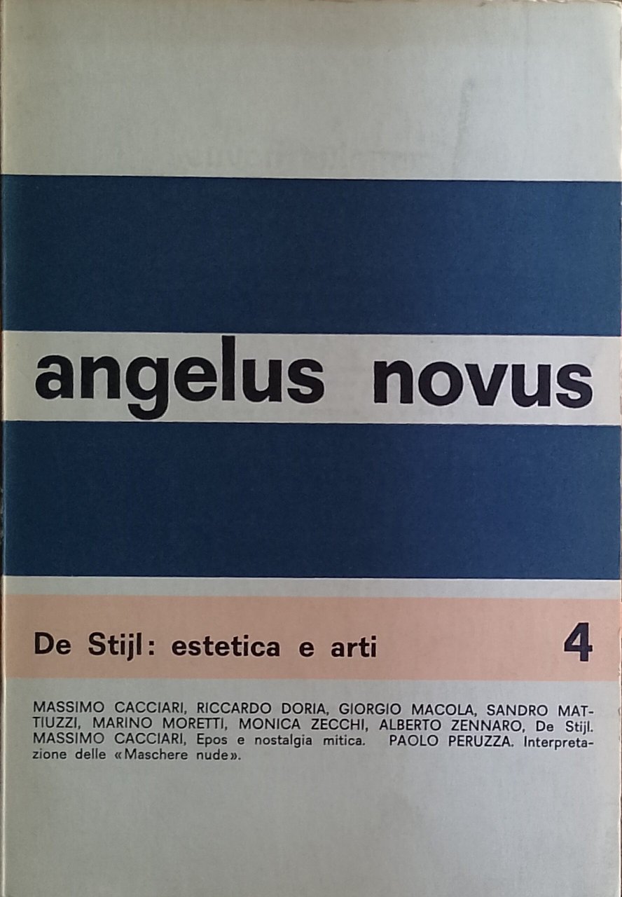Angelus novus - 4 - De Stijl: estetica e arti
