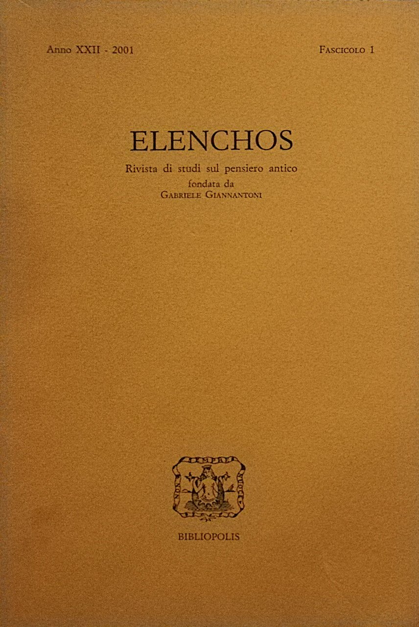 Elenchos - 2001 - 1