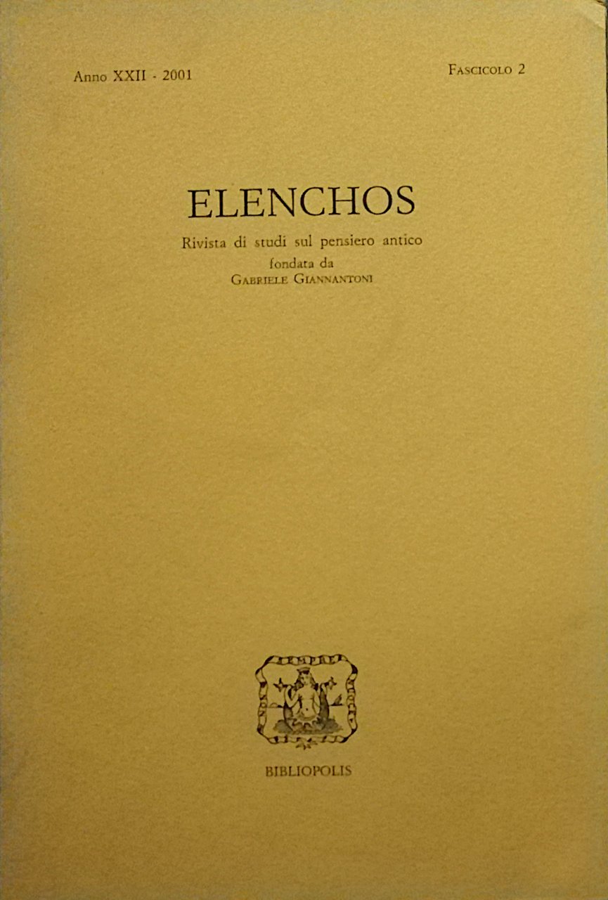 Elenchos - 2001 - 2