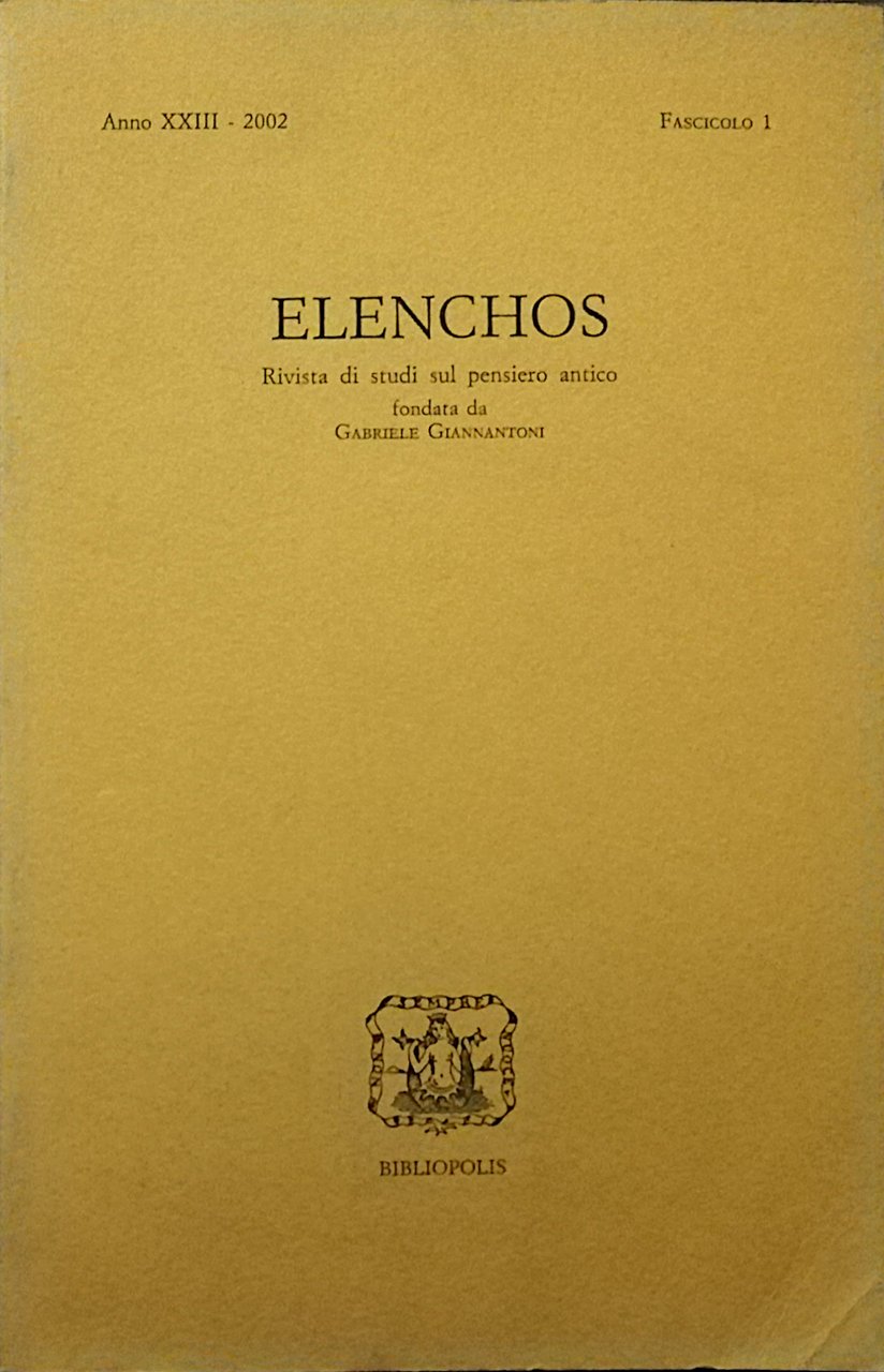Elenchos - 2002 - 1