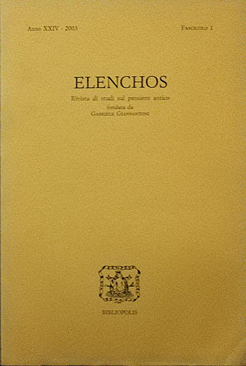 Elenchos - 2003 - 1