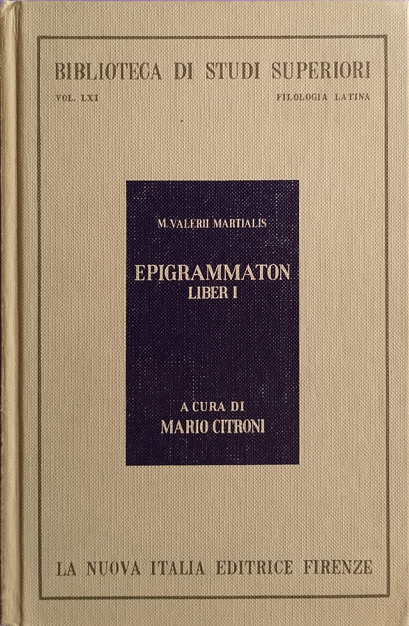 Epigrammaton - Liber I