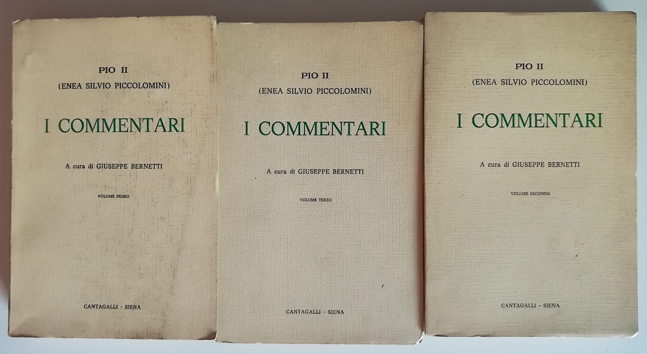 I commentari - 3 voll.