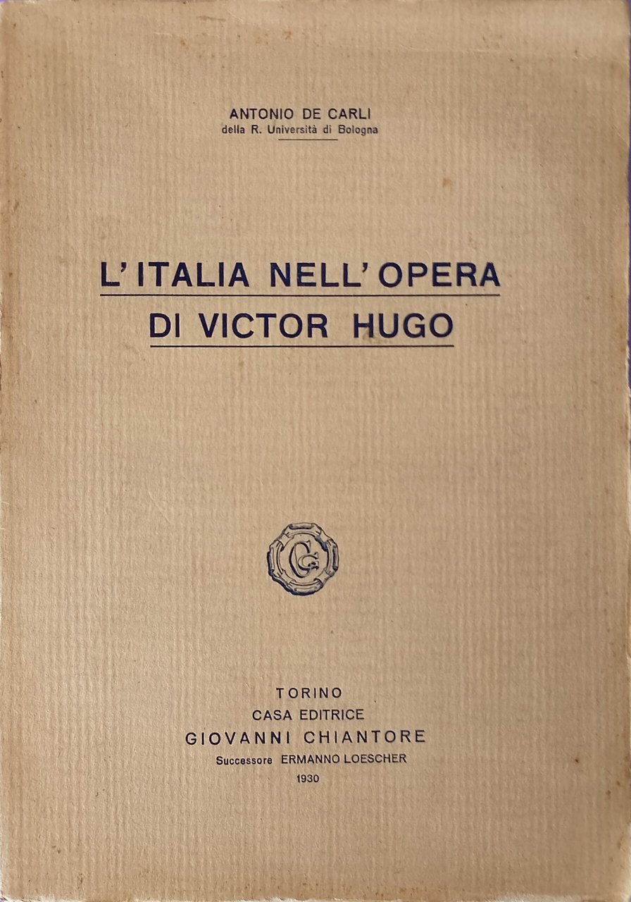 L'Italia nell'opera di Victor Hugo