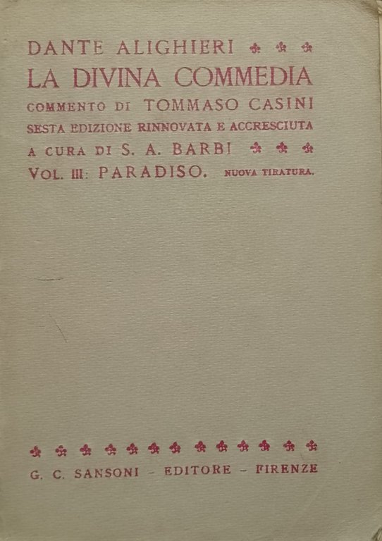 La Divina Commedia - vol. III - Paradiso