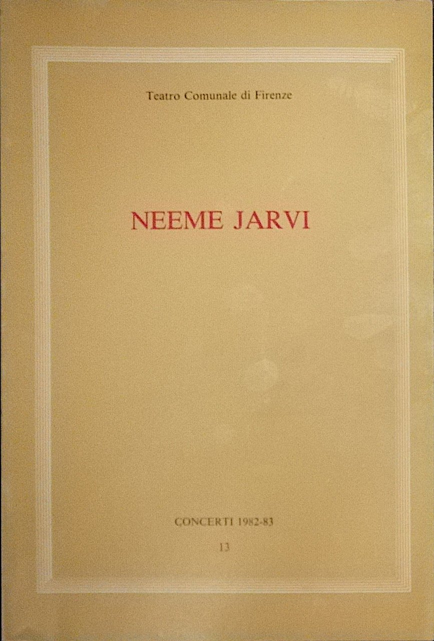 Neeme Jarvi - Concerti 1982-83 - 13