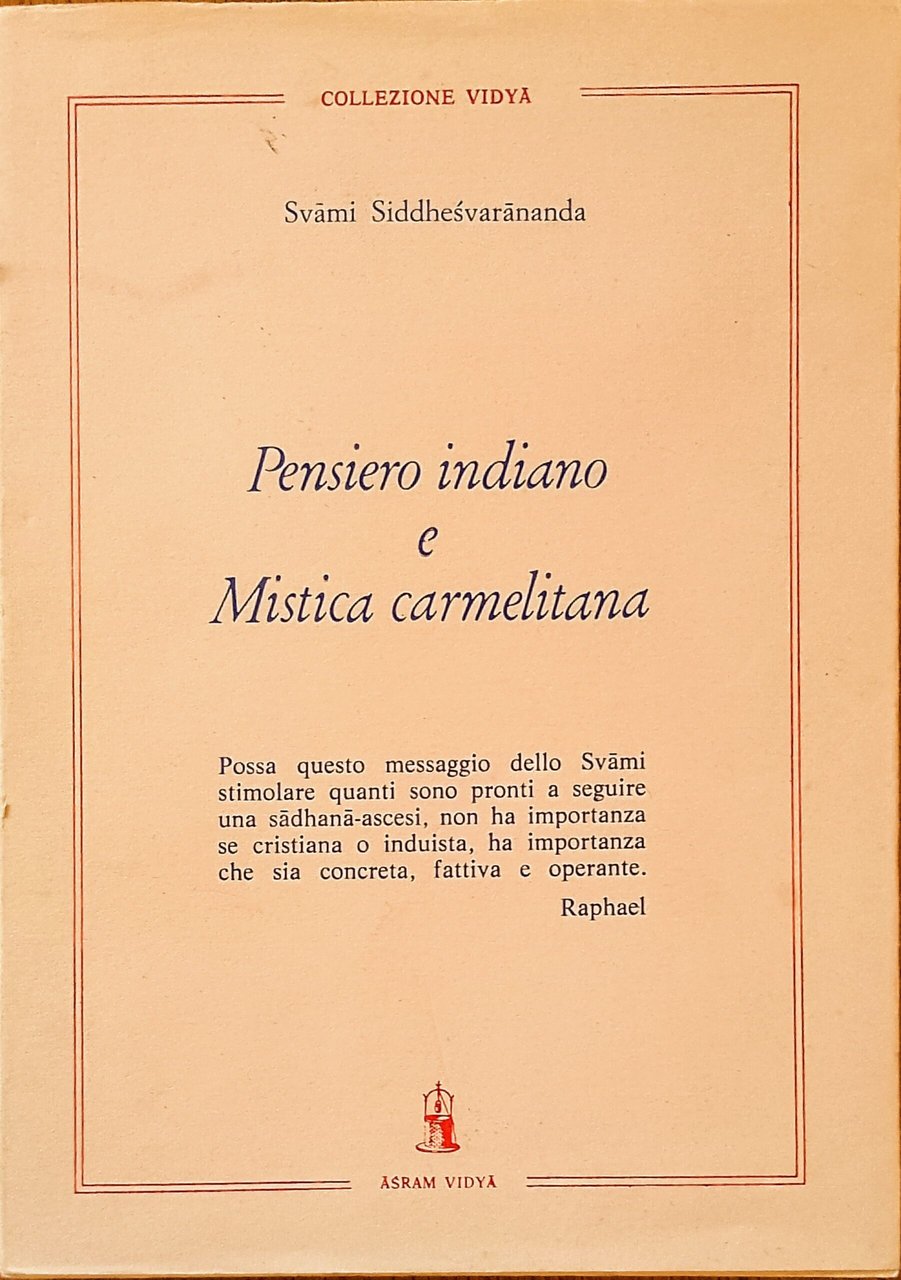 Pensiero indiano e Mistica carmelitana