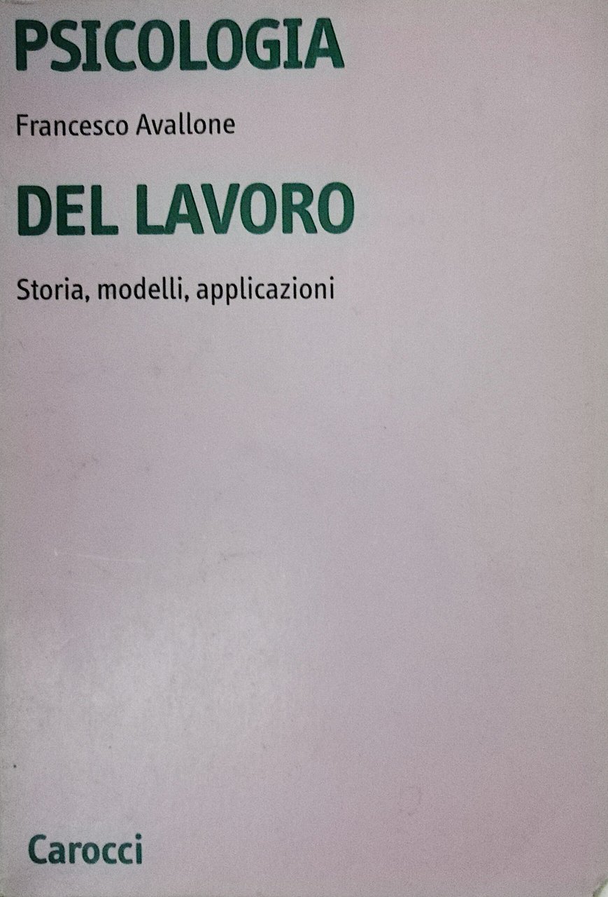 Psicologia del lavoro
