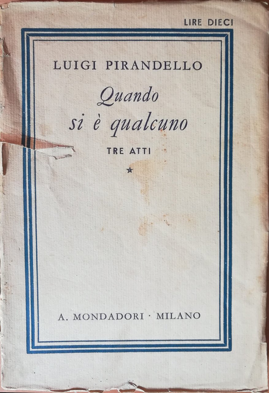 Quando si è qualcuno