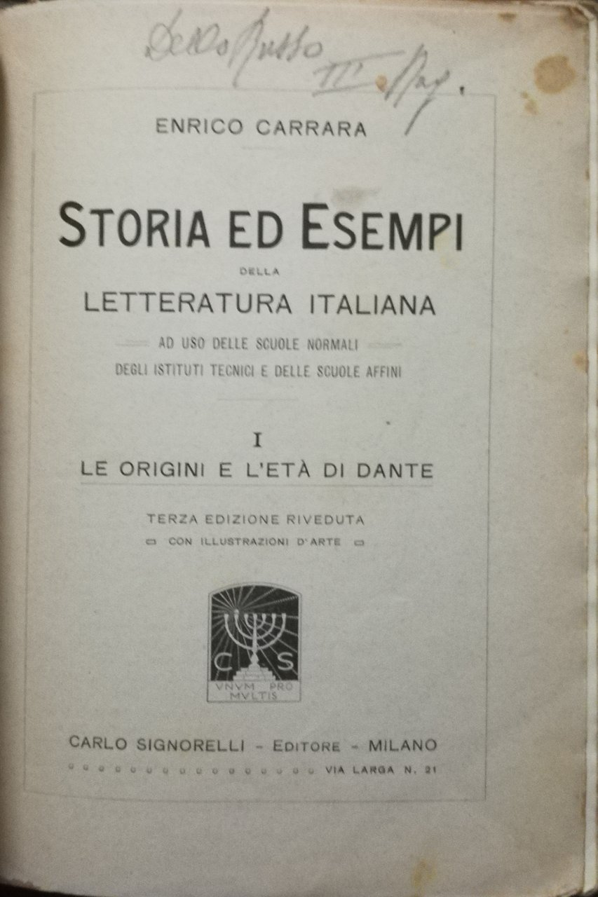 Storia ed esempi della letteratura italiana - ad uso delle …