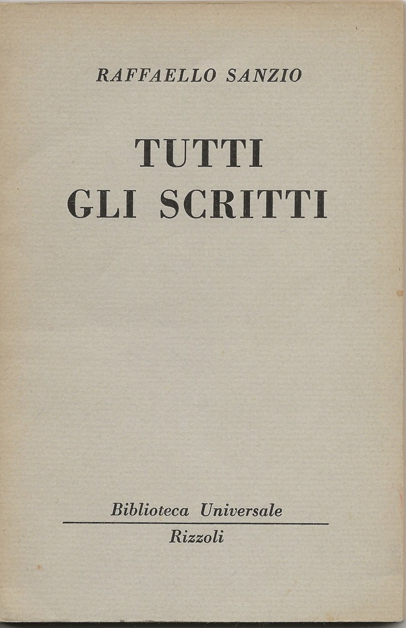Tutti gli scritti