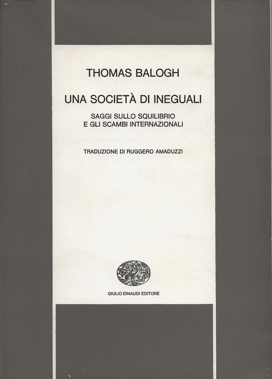 Una società di ineguali - Saggi sullo squilibrio e gli …
