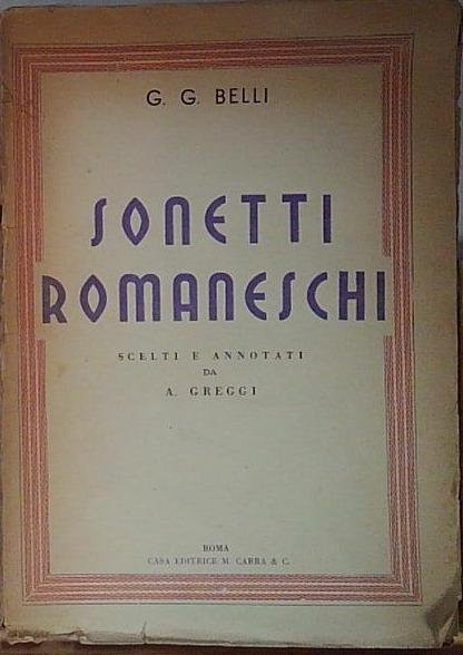 Belli SONETTI ROMANESCHI Carra | Immagine principale
