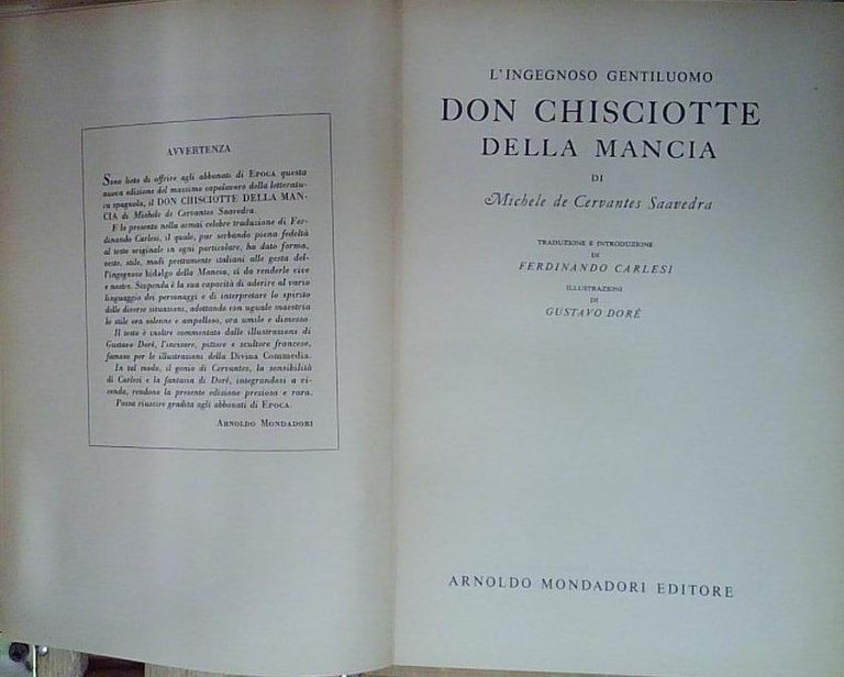 Cervantes dore` DON CHISCIOTTE DELLA MANCIA | Immagine Gallery 2