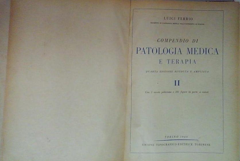 compendio di patologia medica e terapia ii | Immagine principale