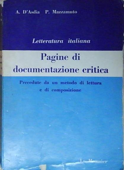 D&amp;#039;asdia aldo - mazzamuto pietro LETTERATURA ITALIANA. | Immagine Gallery 2