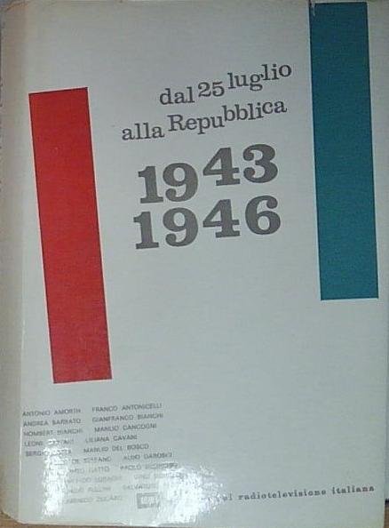 DAL 25 LUGLIO ALLA REPUBBLICA 1943-1946. | Immagine principale