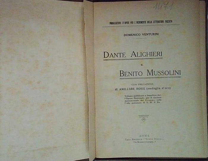 dante alighieri e benito mussolini | Immagine principale