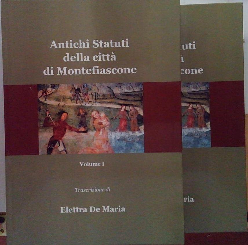De maria ANTICHI STATUTI DELLA CITTÀ DI MONTEFIASCONE 2 VOLUMI | Immagine principale